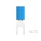 Te Connectivity Fork Terminal, #8 Stud Size, 2.62 mm², 300 V, Nylon Insulated, Blue 2-130532-1 - alternate 5
